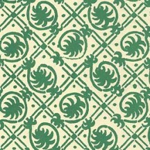 Green Geometric Palm Print Italian Paper ~ Carta Varese Italy